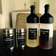 調味料入れのラベル